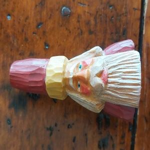 5/$25 Santa Candleholder w/Candle, 3" High